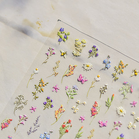 Flower Nail Stickers, Spring  Flower Nail Stickers, to4503