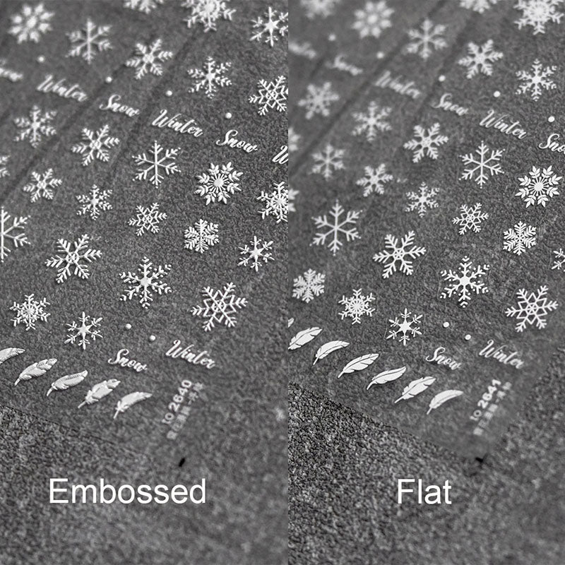 winter snowflake nail decal sticker