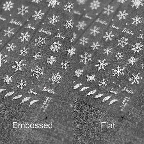 winter snowflake nail decal sticker
