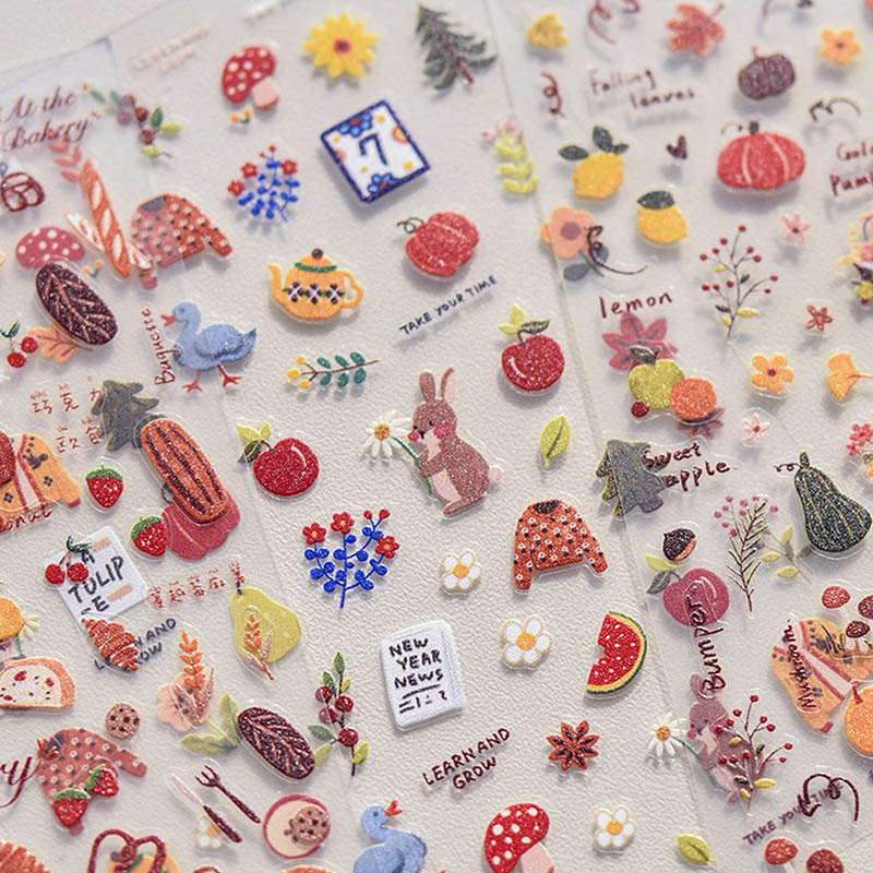 autumn nail sticker and fall nail sticker