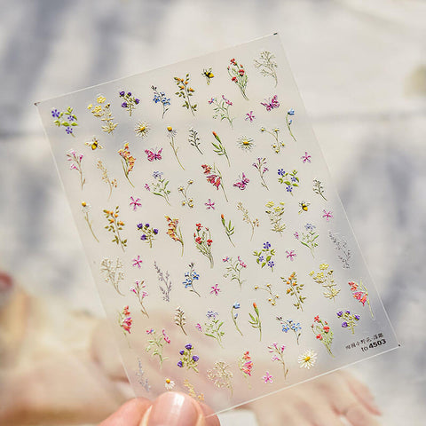 Flower Nail Stickers, Spring  Flower Nail Stickers, to4503