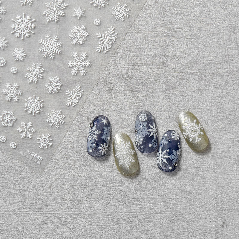 winter snowflake nail sticker
