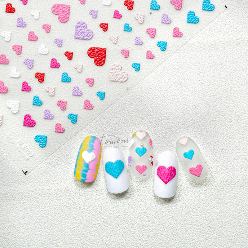 heart nail decal sticker