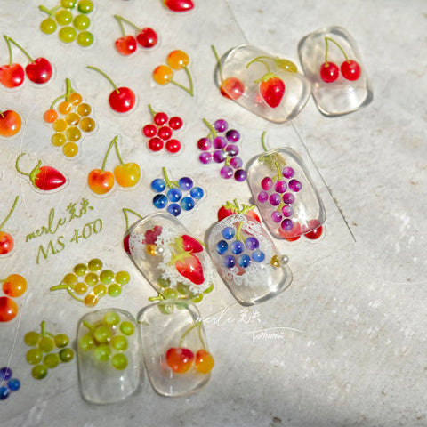 fruit nail sticker