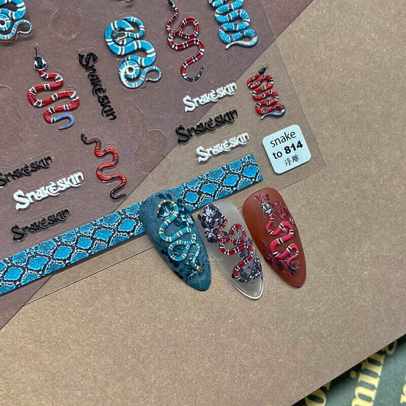 High-Quality Embossed Nail Stickers - Adhesive vinyl material
