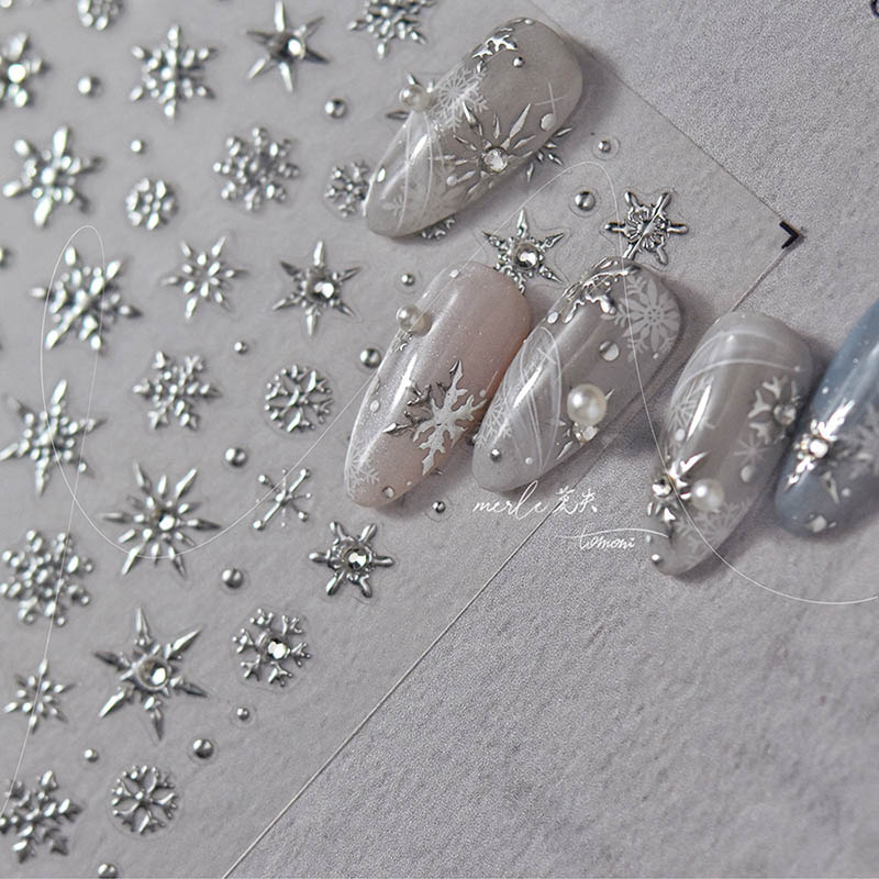 winter snowflake nail decal sticker