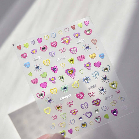 Heart Nail sticker