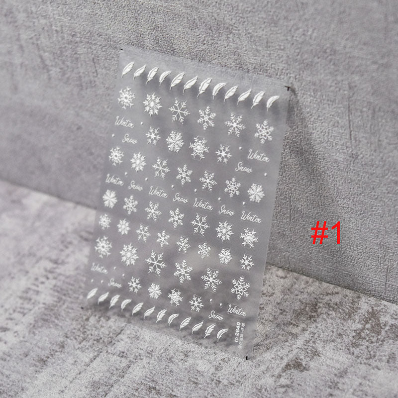 snowflake nail art stickers