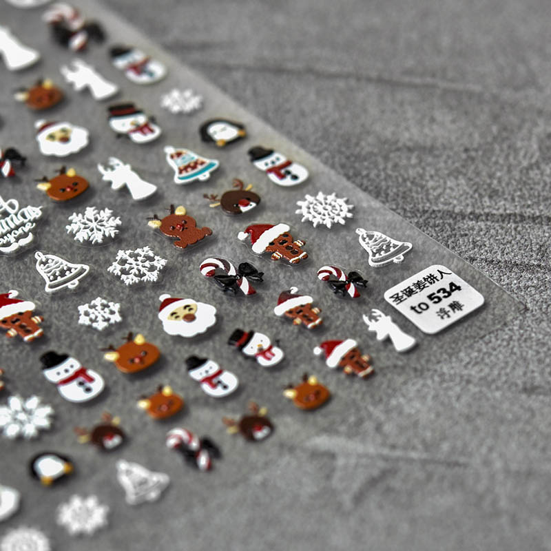 christmas nail decal
