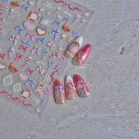 bowknot nail sticker