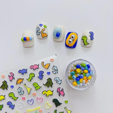 dinosaure nail designs