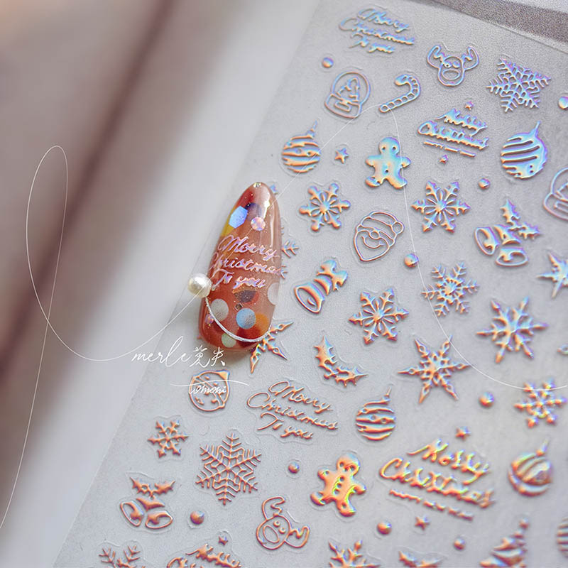 christmas nail decals