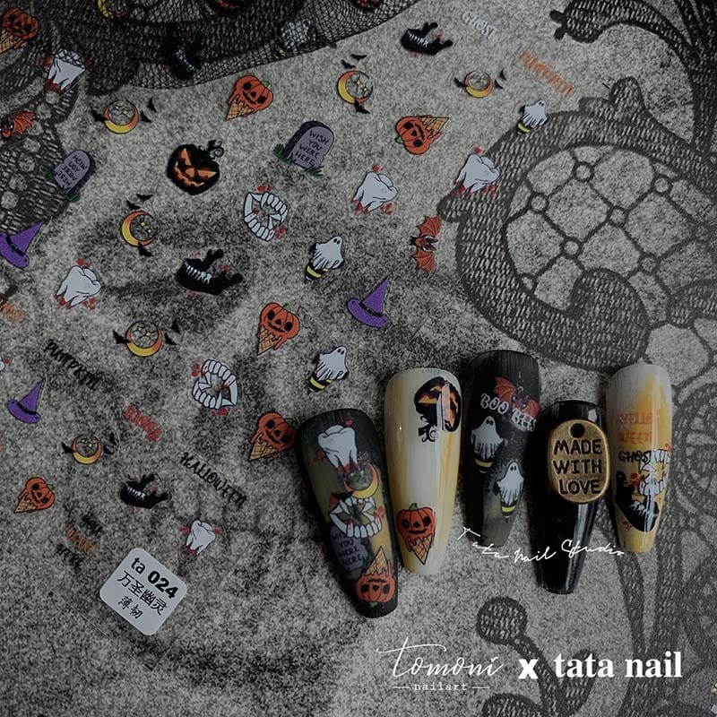 halloween nail art