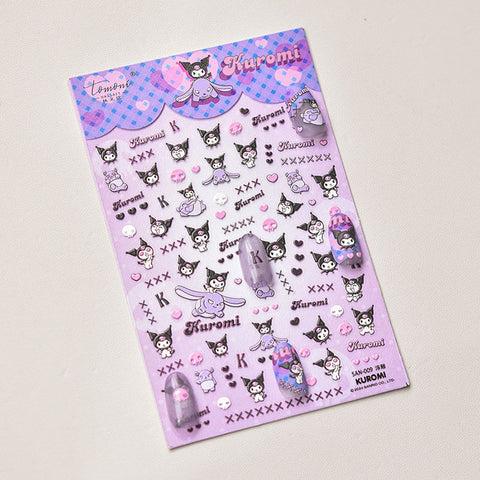 Kuromi Nail Stickers - Cute Sanrio Nail Art for All Ages