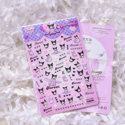 Kuromi Nail Stickers - Cute Sanrio Nail Art for All Ages