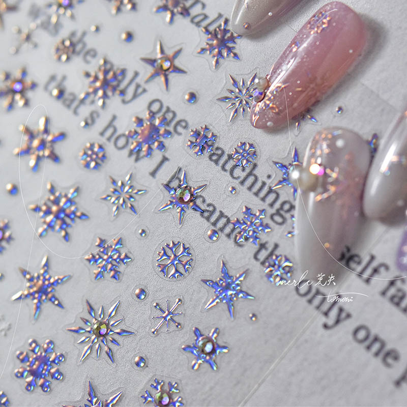 winter snowflake nail art sticker