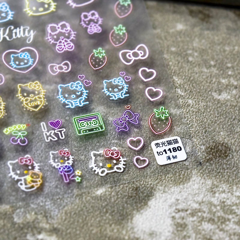 cute hello kitty  nail sticker