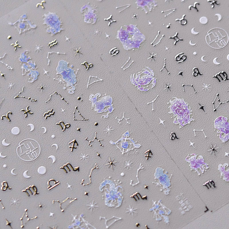 constellation symbols nail decals