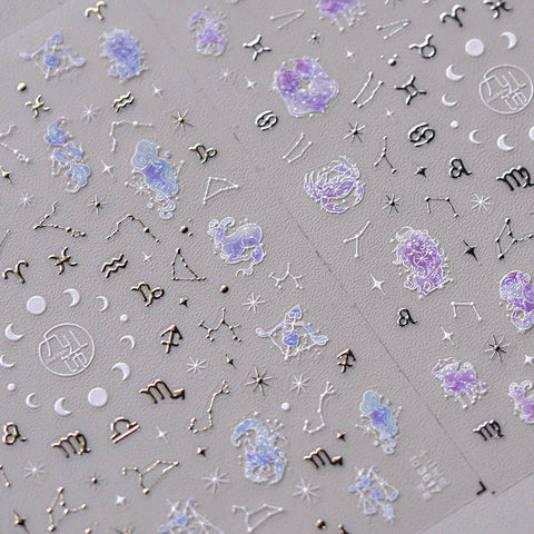 constellation symbols nail decals