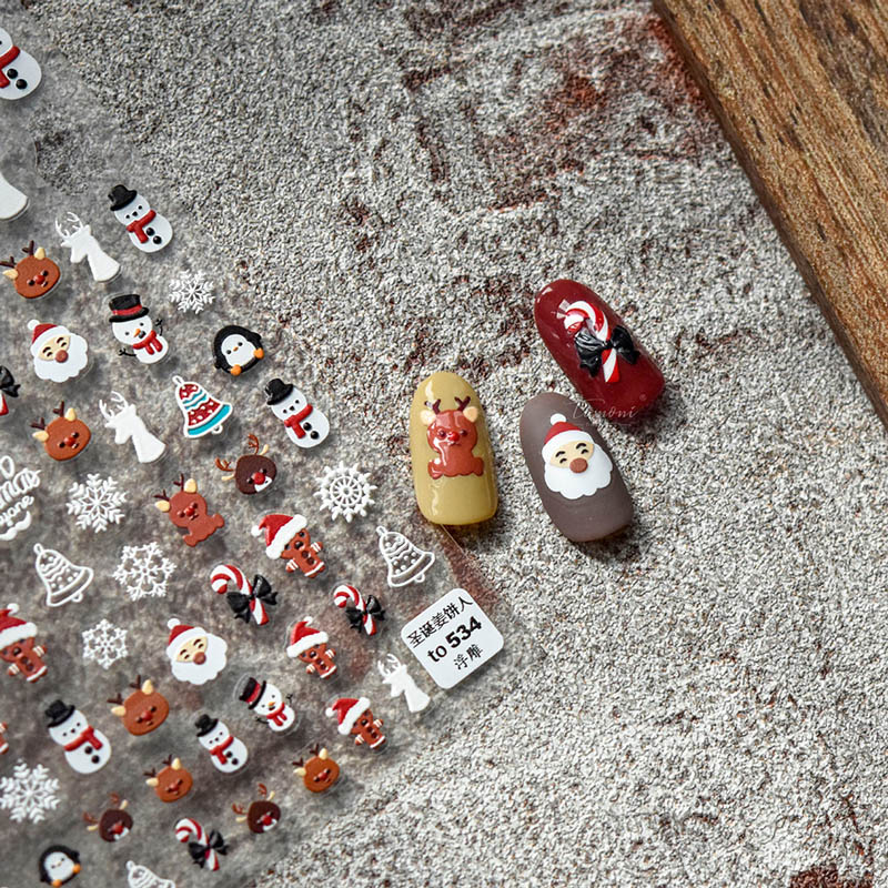 christmas nail art sticker tomoni nail art