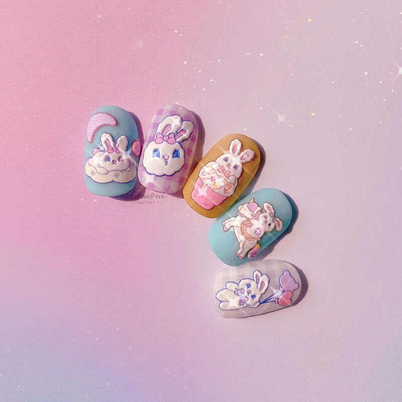 bunny nail designs