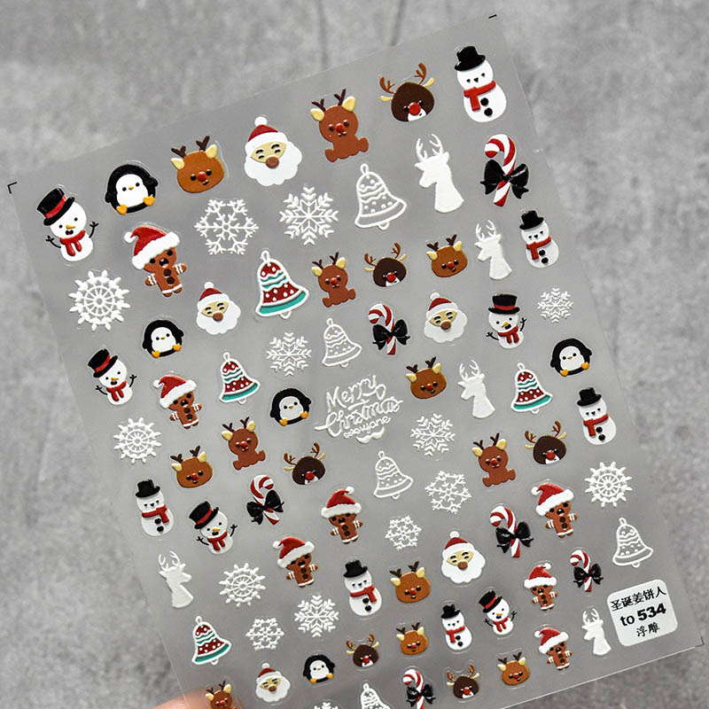 christmas nail sticker