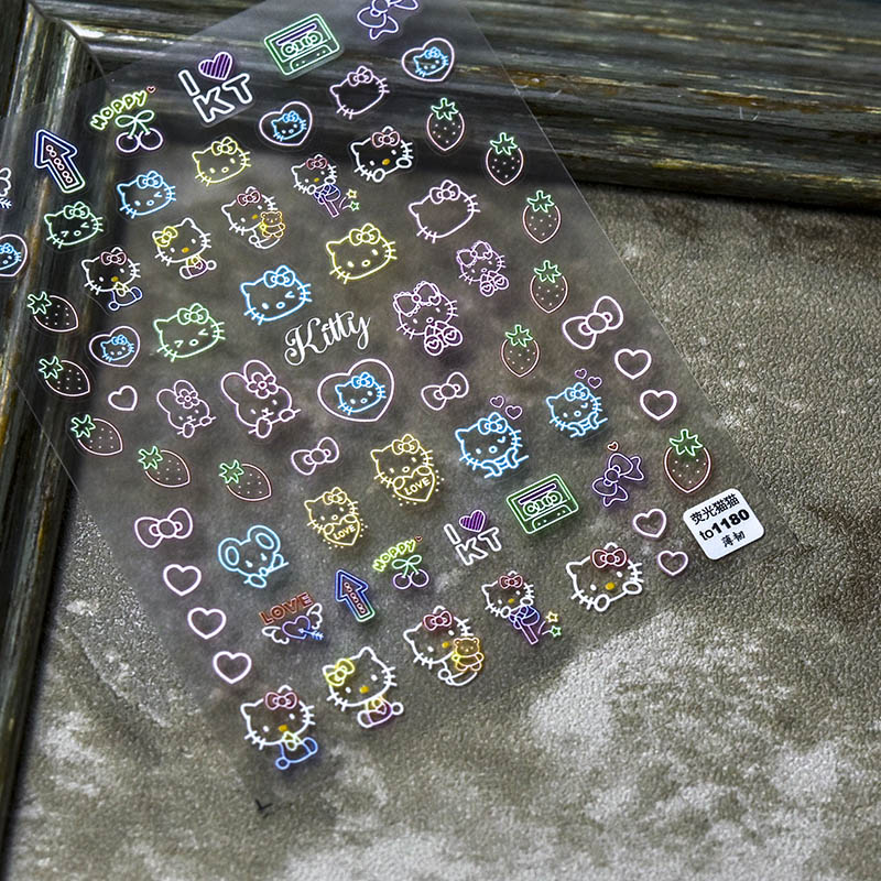 hallo kitty nail art sticker 