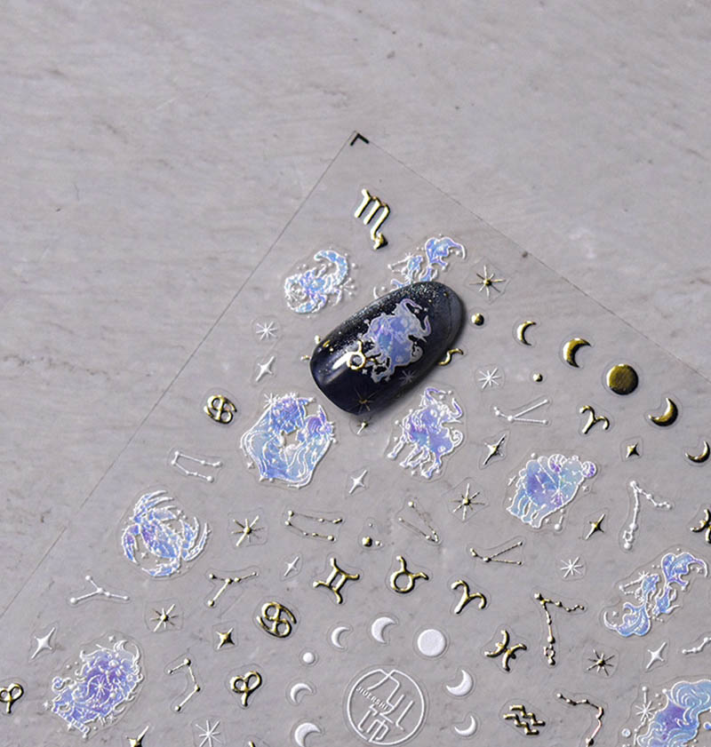 celestial constellation symbol nail decals