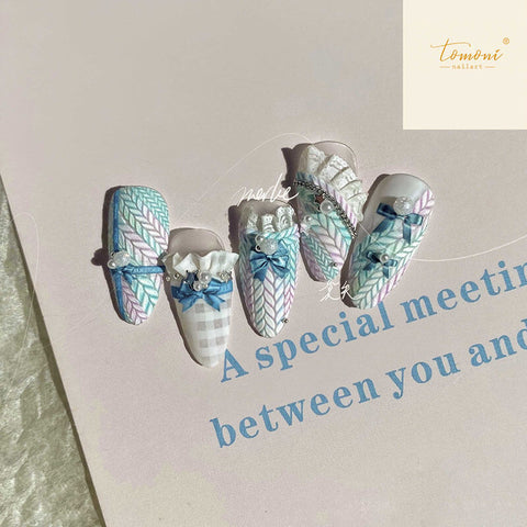 sweater nail designs