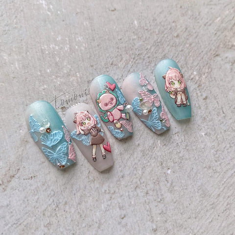 butterfly nail designs