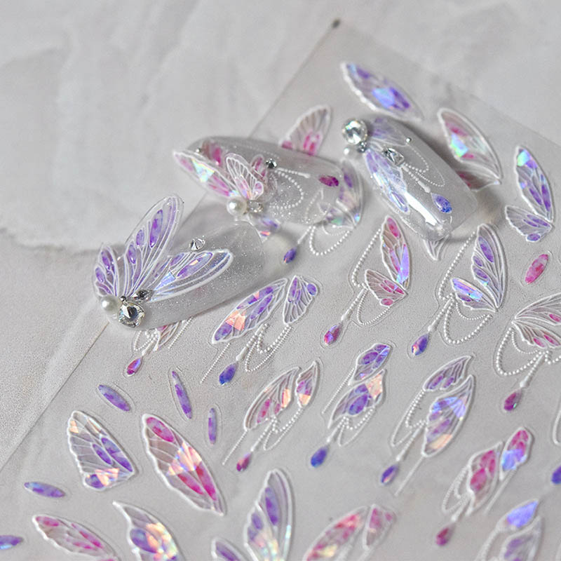 Butterfly Wing Nail sticker