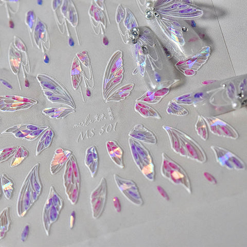 Aesthetic Butterfly Wing Nail Sticker