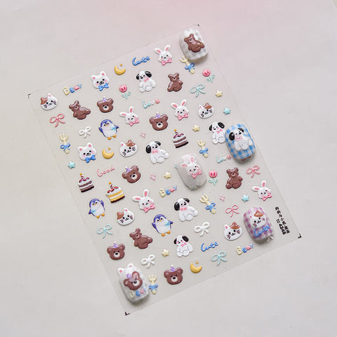cue animals nail stickers nail designs