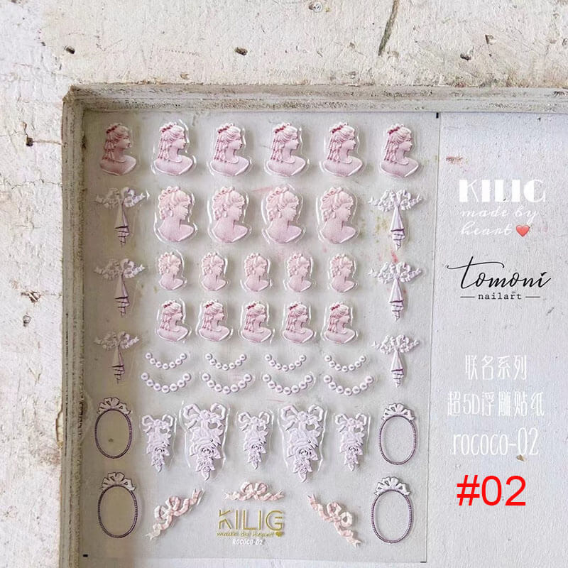 Sculpture human nail stickers