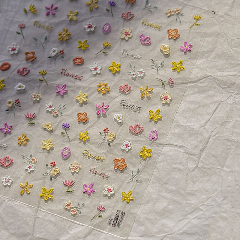 small flower nail art sticker
