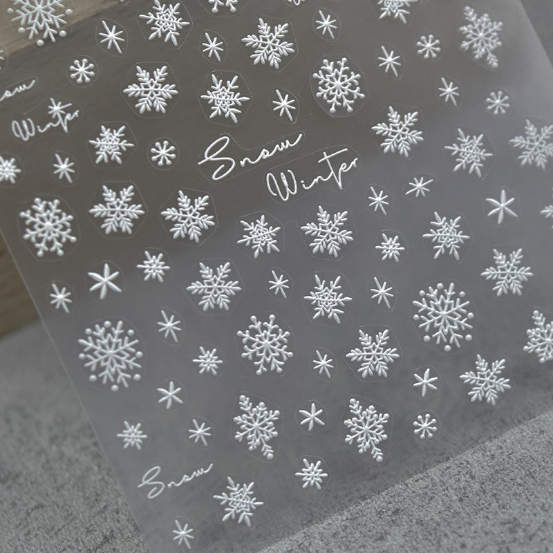 snowflake nail sticker
