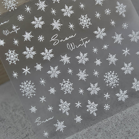 snowflake nail sticker