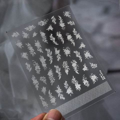 3D flower blossom nail sticker