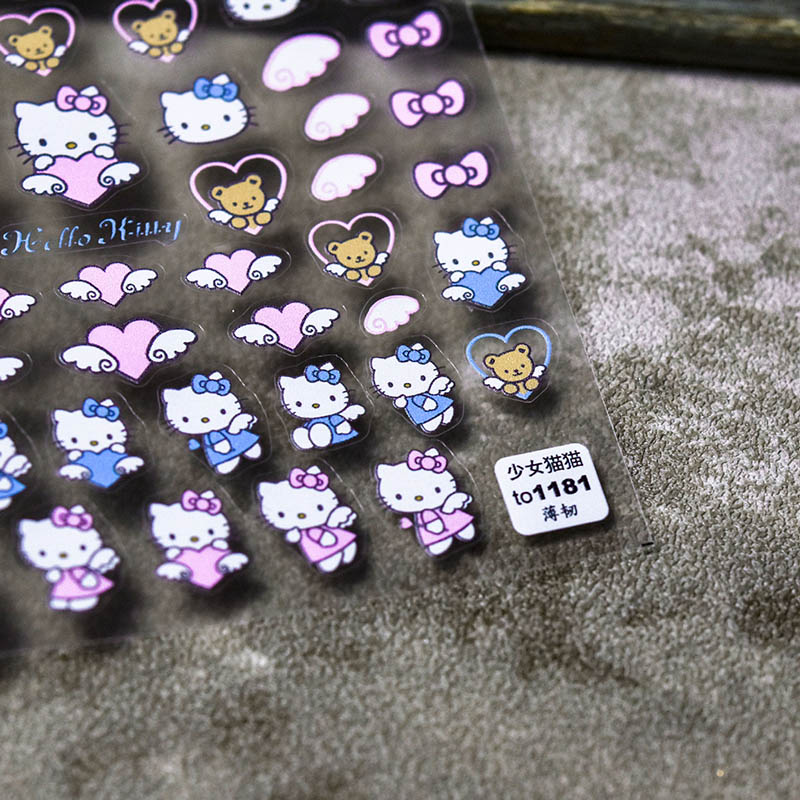 hello kitty nail art sticker