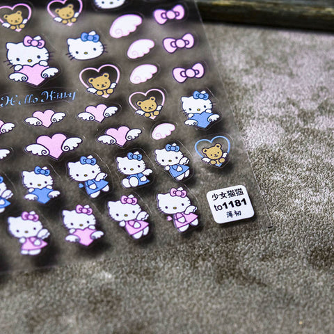 hello kitty nail art sticker