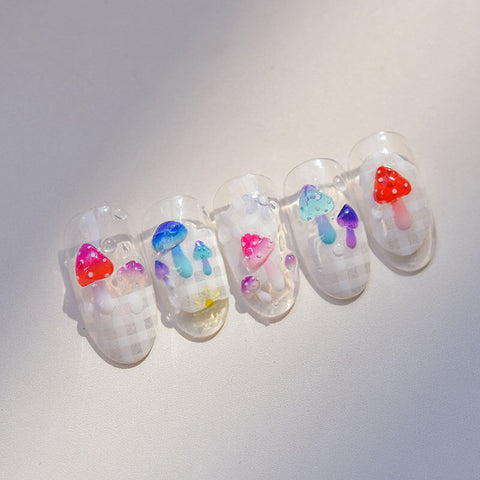 Cute Mushroom Nail Art - Whimsical and fun designs