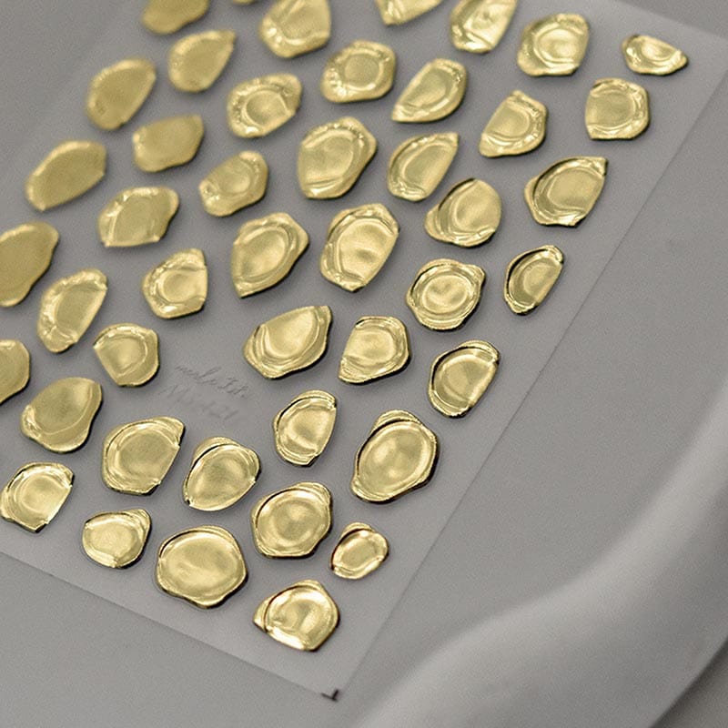 gold nail stickers
