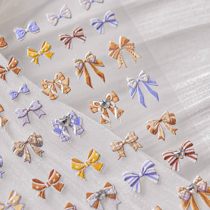 bowknot nail decal sticker