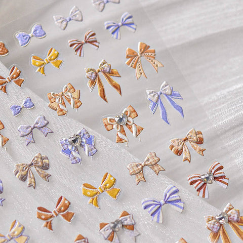 bowknot nail decal sticker