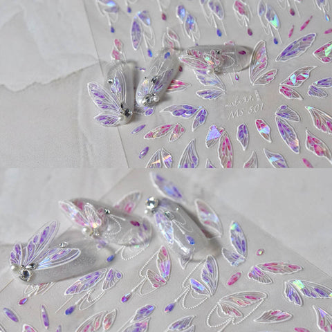 3d butterfly nail sticker decals