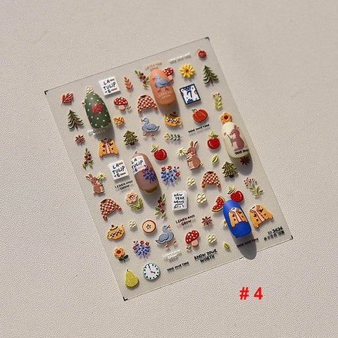 cute autumn nail sticker