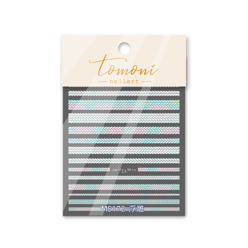 sweater nail stripes
