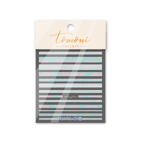 sweater nail stripes