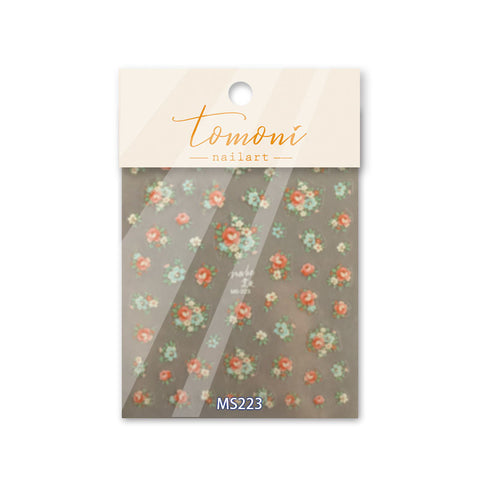 dainty floral nail sticker