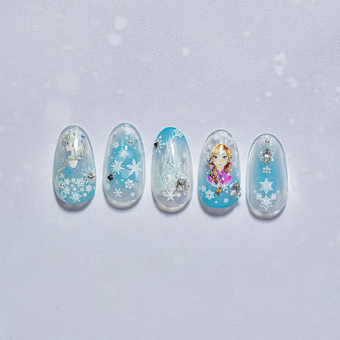 FROZEN Nail Stickers, Elsa Nail Stickers, Winter Nail Decals, FROZEN Stickers, Snowflake Nail Stickers, Disney Nail Stickers